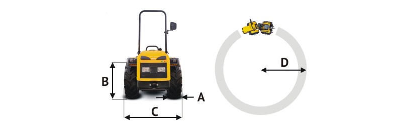 Ci�gnik Mars - wymiary