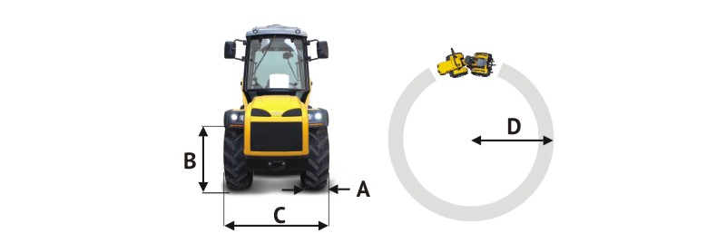 Ci�gnik Orion SDT - wymiary